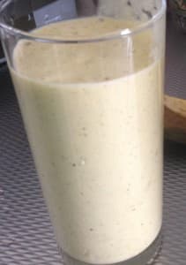 Omega3 smoothie in een glas